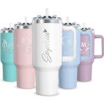 Custom 40oz Stainless Steel Tumbler with Handle