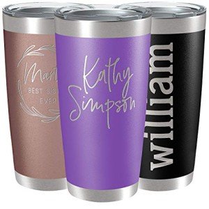Custom Stainless Steel 20 oz Tumblers - 13 Designs