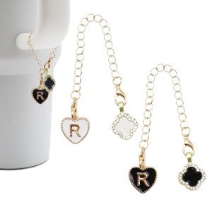 Personalized Letter Charms for Stanley Tumblers - 2 Pack