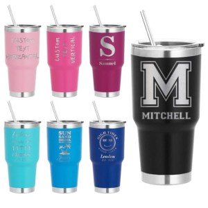 Custom Laser Engraved 30oz Tumbler - 17 Colors