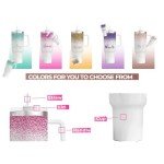 Custom 40oz Teal Glitter Tumbler with Straw