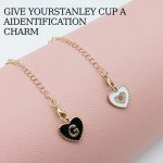 Personalized Letter Charms for Stanley Tumblers - 2 Pack
