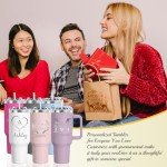 Custom 40oz Stainless Steel Tumbler with Handle