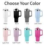 Custom 40oz Stainless Steel Tumbler with Handle