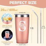 Customized 20oz Rose Gold Stainless Steel Tumbler