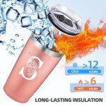 Customized 20oz Rose Gold Stainless Steel Tumbler