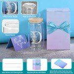 Personalized Monogrammed Glass Tumblers with Lids