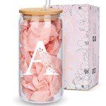 Personalized Monogrammed Tumblers with Lids and Straws
