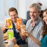 Personalized Monogrammed Glass Tumblers with Lids