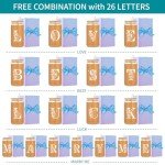 Personalized Monogrammed Glass Tumblers with Lids