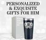 Personalized Monogrammed Travel Tumbler for Men