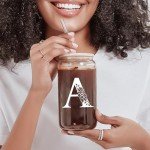 Personalized Monogrammed Tumblers with Lids and Straws