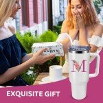 Personalized Monogram Tumbler with Straw for Women
