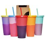 Color Changing Tumblers - 5 Pack, 24oz