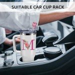 Personalized Monogram Tumbler with Straw for Women