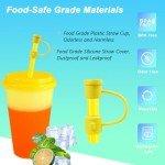 Color Changing Tumblers with Lids & Straws - 7 Pack