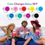 VASOLERIA 12-Pack Color Changing Tumblers with Straws