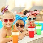 12oz Color Changing Tumblers with Lids & Straws