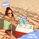 Color Changing Tumblers with Lids and Straws - 6 Pack