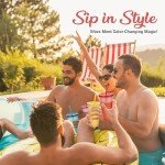 19pcs Color Changing Tumblers with Lids and Straws