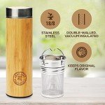 Bamboo Tea Infuser Tumbler - 17oz Bottle