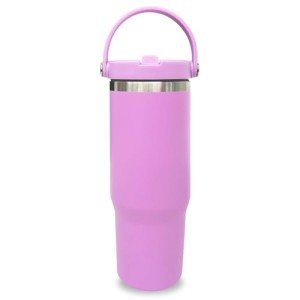 30 oz Insulated Tumbler with Handle and Straw