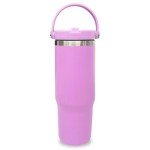 30 oz Insulated Tumbler with Handle and Straw