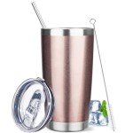 YEBTS 20 oz Insulated Coffee Tumbler - Rose Gold