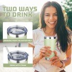 20 oz Stainless Steel Insulated Tumbler - Green Tea