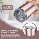 YEBTS 20 oz Insulated Coffee Tumbler - Rose Gold