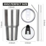 30 oz Insulated Stainless Steel Travel Tumbler