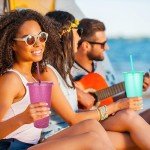 Rainbow Glitter Reusable Tumblers with Lids & Straws