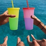 Color Changing Tumblers – 5 Pack 24oz Cups
