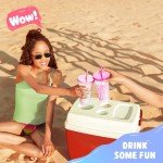 Color Changing Reusable Plastic Tumblers - 6 Pack