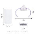 2 Pack Stainless Steel Insulated Sippy Cup Tumblers