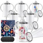 6 Pack Insulated Sippy Cups for Kids