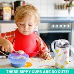 6 Pack Insulated Sippy Cups for Kids