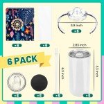 6 Pack Insulated Sippy Cups for Kids