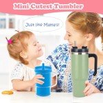 Baby Pink Silicone Sippy Cup with Straw 8OZ