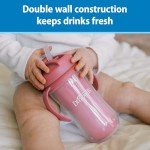 Dr. Brown's Pink Insulated Sippy Cup Set