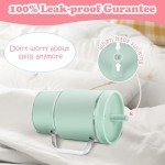 Baby Pink Silicone Sippy Cup with Straw 8OZ