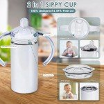 12 oz Stainless Steel Sippy Cup Tumblers - 6 Pack