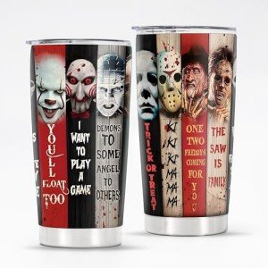 Keraoo 20oz Horror Character Tumbler - Perfect Gift