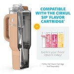 Cirkul 40oz Apricot Insulated Tumbler with Handle