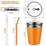 Rommeka 12oz Kids Tumblers with Lids & Straws