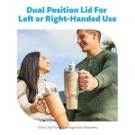 Cirkul 40oz Apricot Insulated Tumbler with Handle