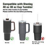 Beonsky Reusable Straws for Stanley Tumblers - 6 Pack