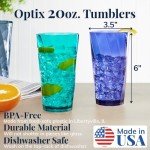 Coastal Color 20oz Reusable Acrylic Tumblers Set