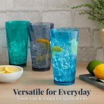 Coastal Color 20oz Reusable Acrylic Tumblers Set