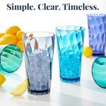 Coastal Color 20oz Reusable Acrylic Tumblers Set
